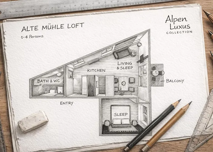 Daire Alte Muehle Loft - By Alpenluxus Collection